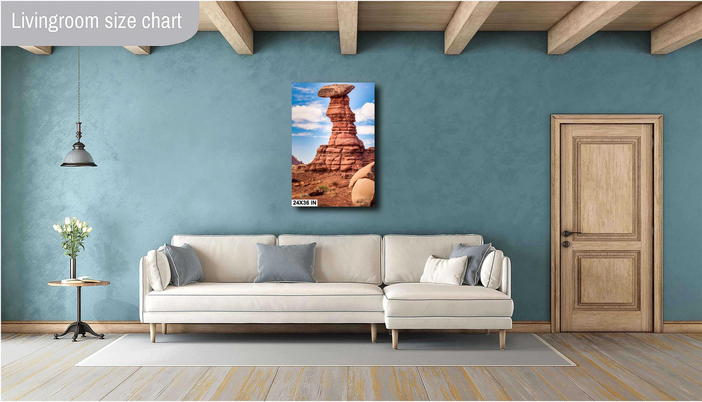 Colorado River Canyon Photography: Red Rock Formations & Desert Hoodoos Wall Art Print - Moab Utah