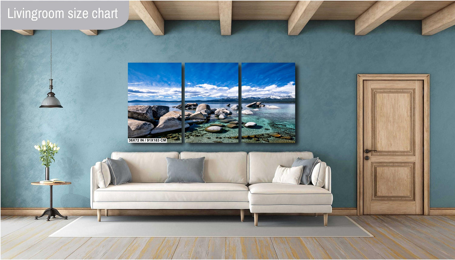Lake Tahoe Print - Sand Harbor Photo - Wall Art on Canvas, Acrylic, Metal & Photo Paper - Lake Tahoe Photography Decor