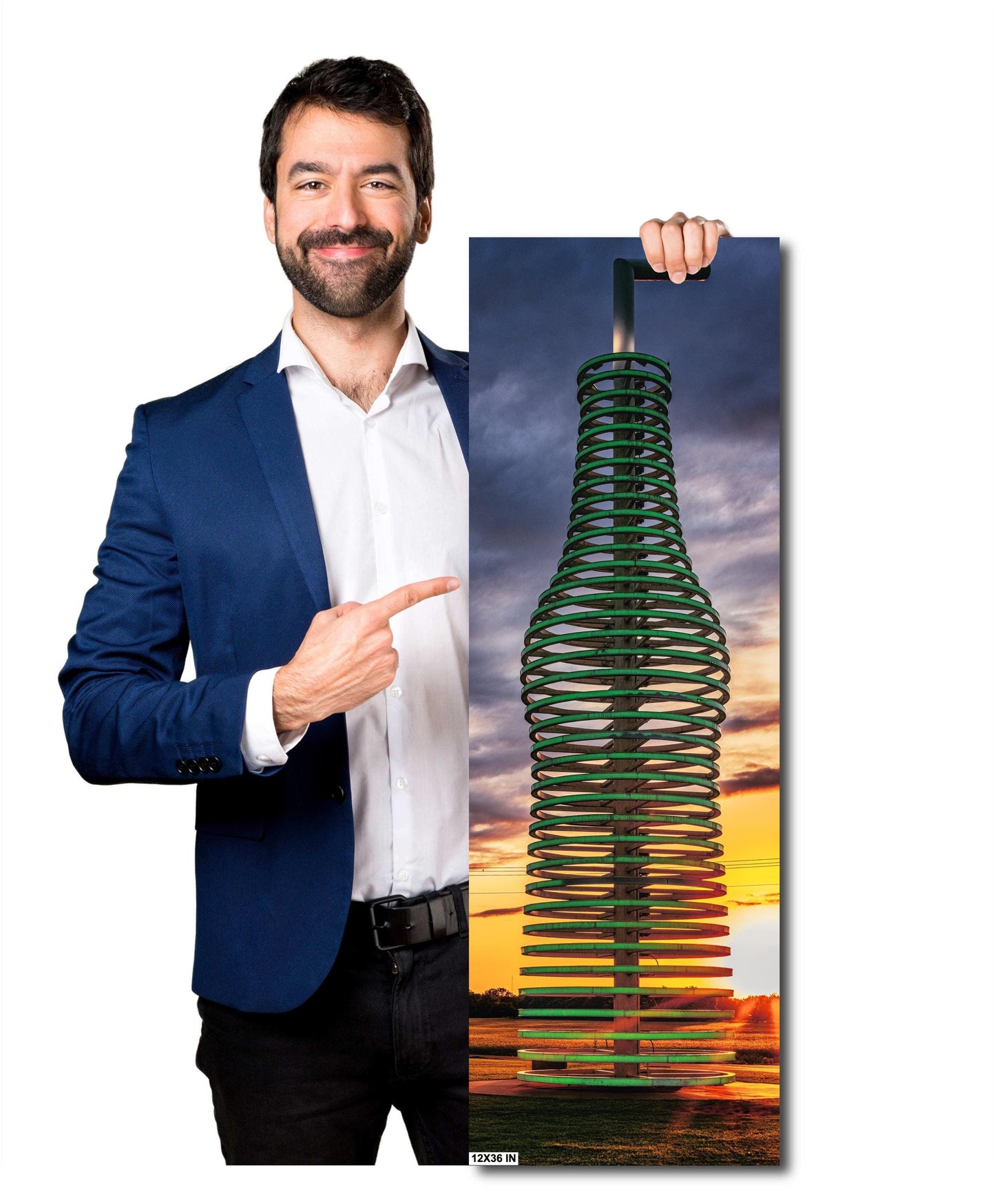 Pops 66 Soda Ranch Wall Art - Americana Route 66 Print, Coke Bottle, Oklahoma Sunset Art on Paper, Canvas & Metal