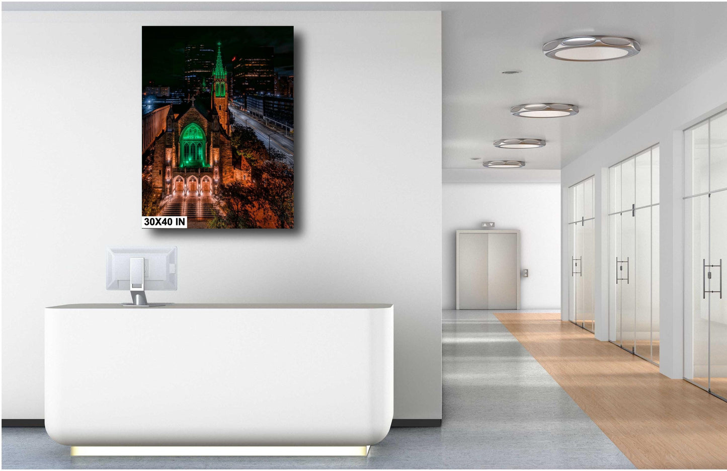 Catholic Decor - St. John Cathedral Print - Cleveland Ohio Gothic Architecture Photography Art - Downtown Catholic Church Decor