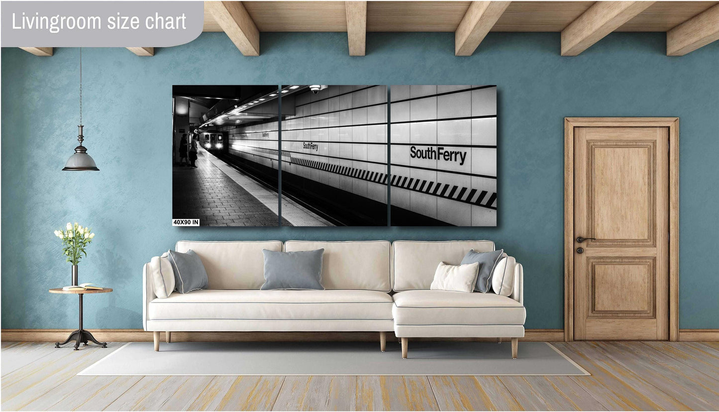 South Ferry NYC Subway Station Canvas Print: MTA Art, Manhattan, Staten Island Ferry & Battery Park Photo Decor