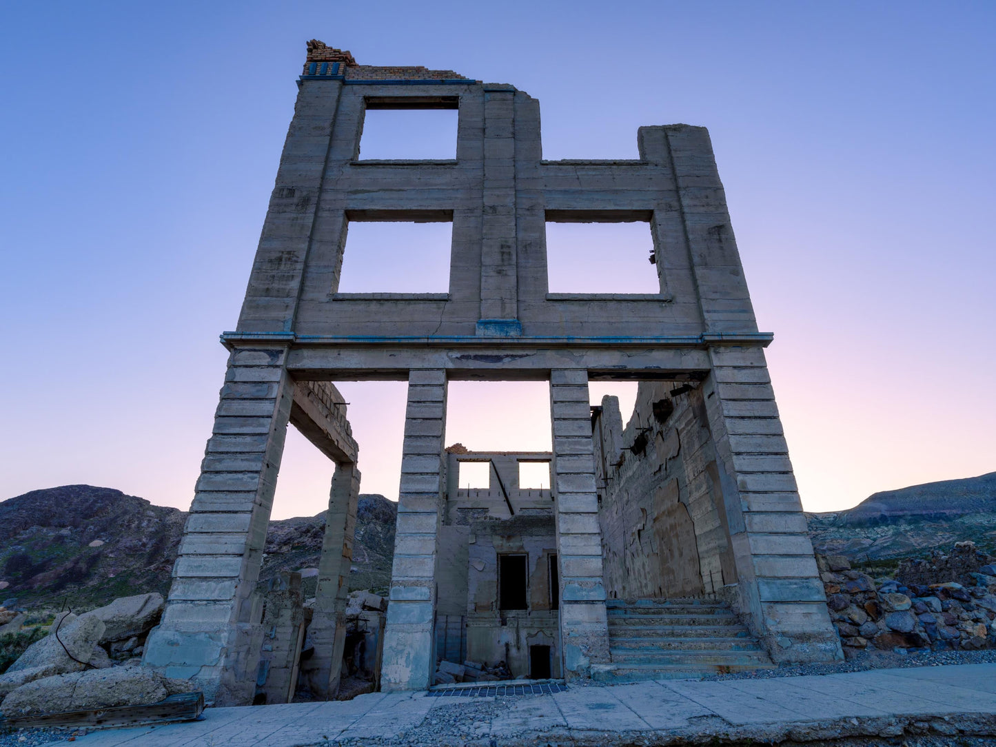 Nevada Gold Rush Sunset Photo | Rhyolite Ghost Town Wall Art | Rustic Western Decor for Home