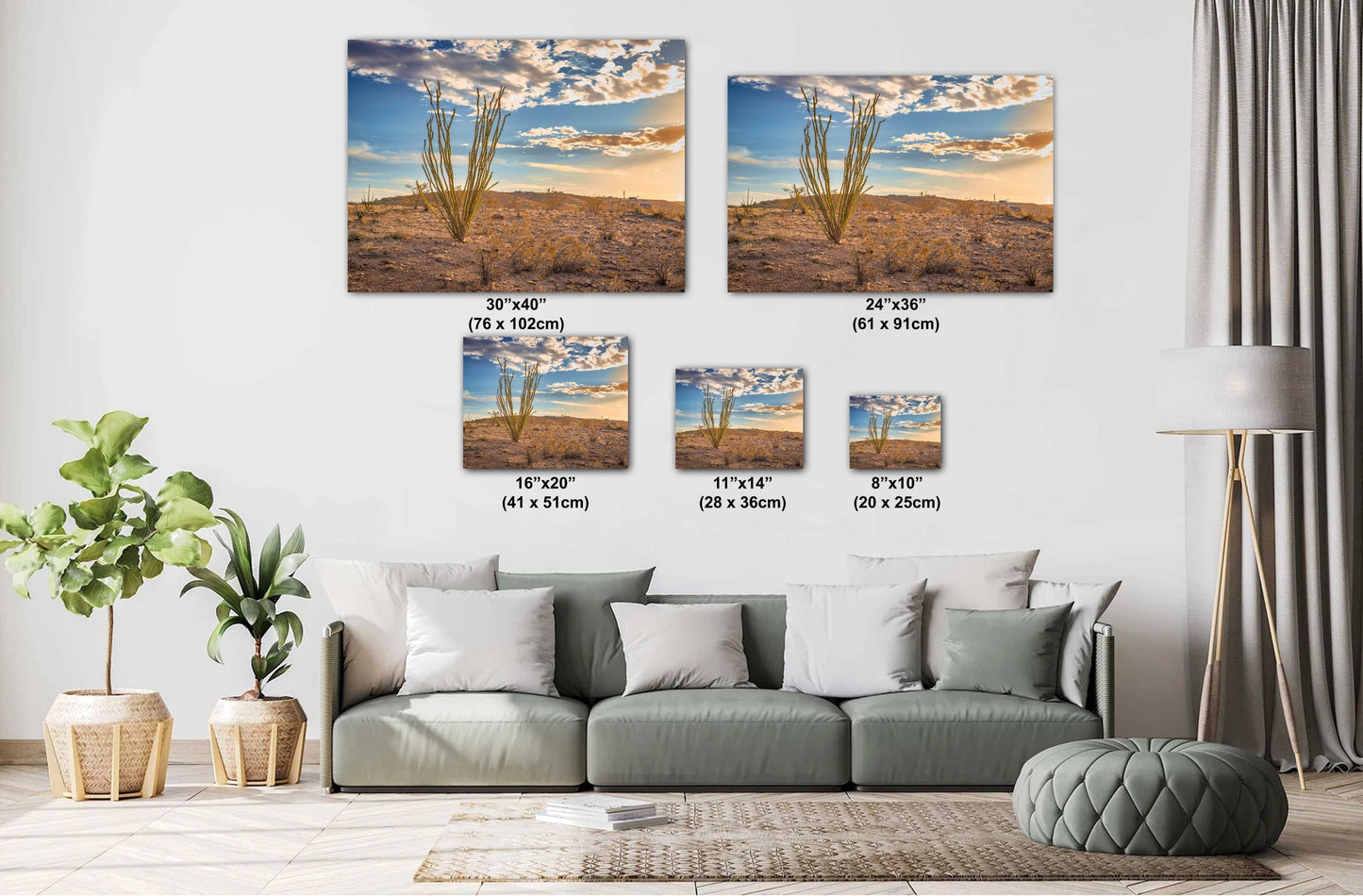 Big Bend Ocotillo Art Print - Terlingua Texas Desert Photography Wall Decor on Canvas, Wood, & Metal – Unique Home Decor