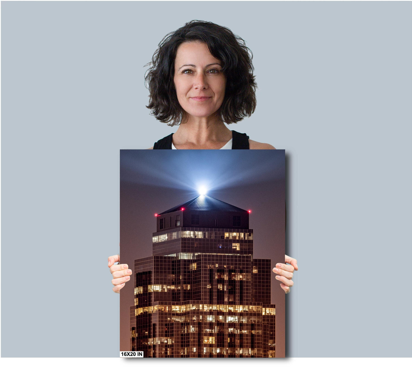 Houston Skyline at Night: Cityscape Print with Galleria, Downtown & Williams Tower Architecture