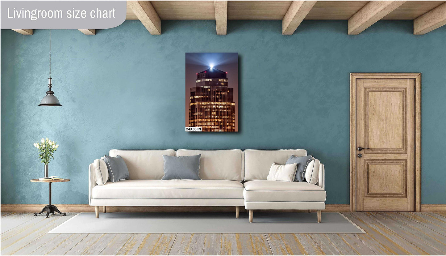 Houston Skyline at Night: Cityscape Print with Galleria, Downtown & Williams Tower Architecture