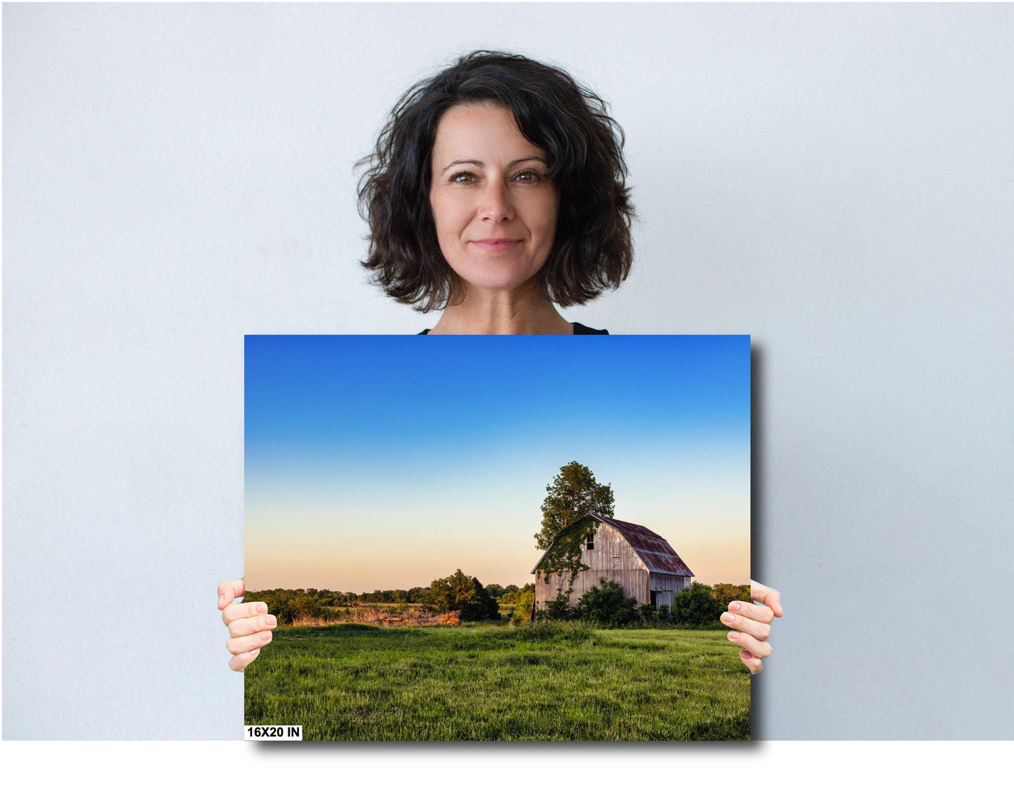 Rustic Barn Photography: Farmhouse Wall Decor Print on Canvas, Paper, Acrylic, or Metal - Rural Landscape Art