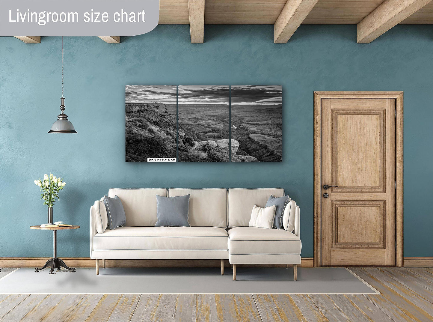Black and White Art - Grand Canyon Print, South Rim Sunset at Lipan Point on Premium Photo Paper, Canvas, Acrylic, or Metal