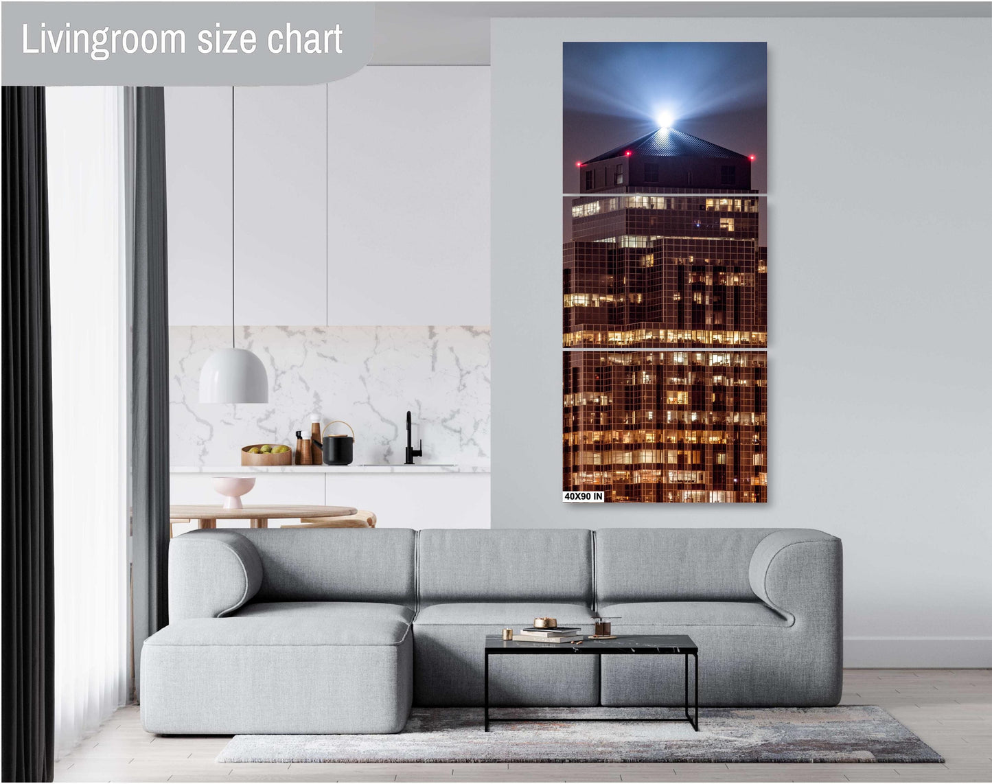 Houston Skyline at Night: Cityscape Print with Galleria, Downtown & Williams Tower Architecture