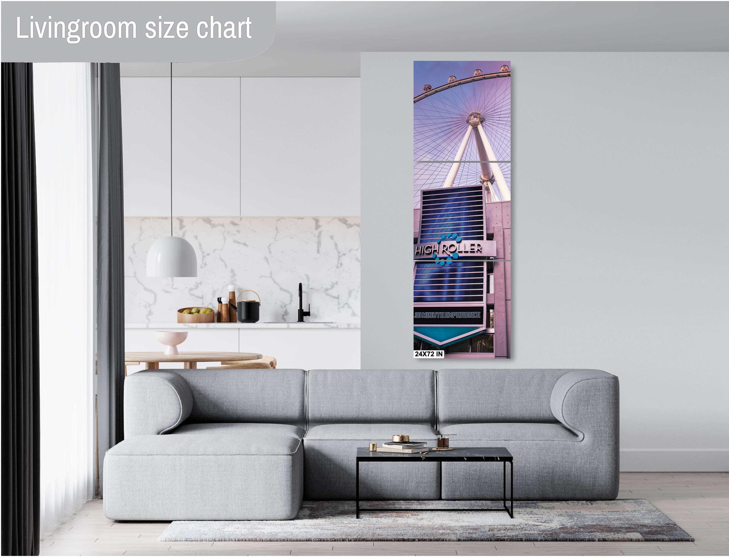 Las Vegas High Roller Photography Art Print - Nevada Wall Decor on Premium Photo Paper, Canvas or Metal, Unique Gift for Home or Office