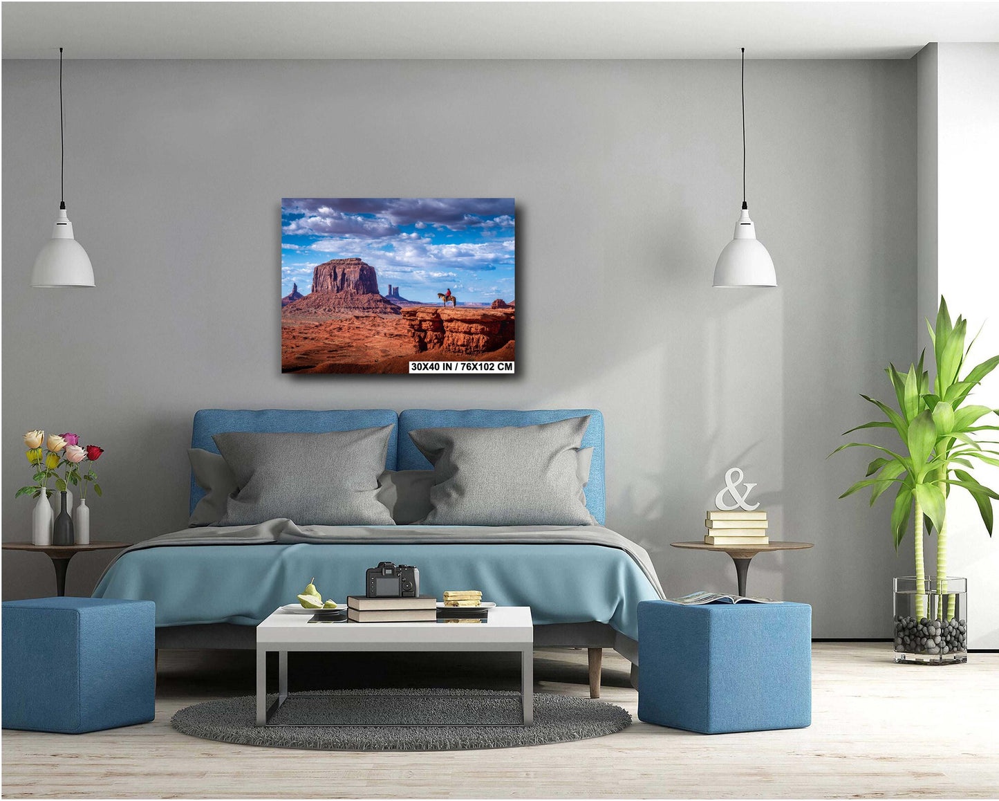 Monument Valley Print - Desert Wall Art of John Ford's Point, Utah Landscape Photography on Photo Paper, Canvas, Acrylic & Metal Decor