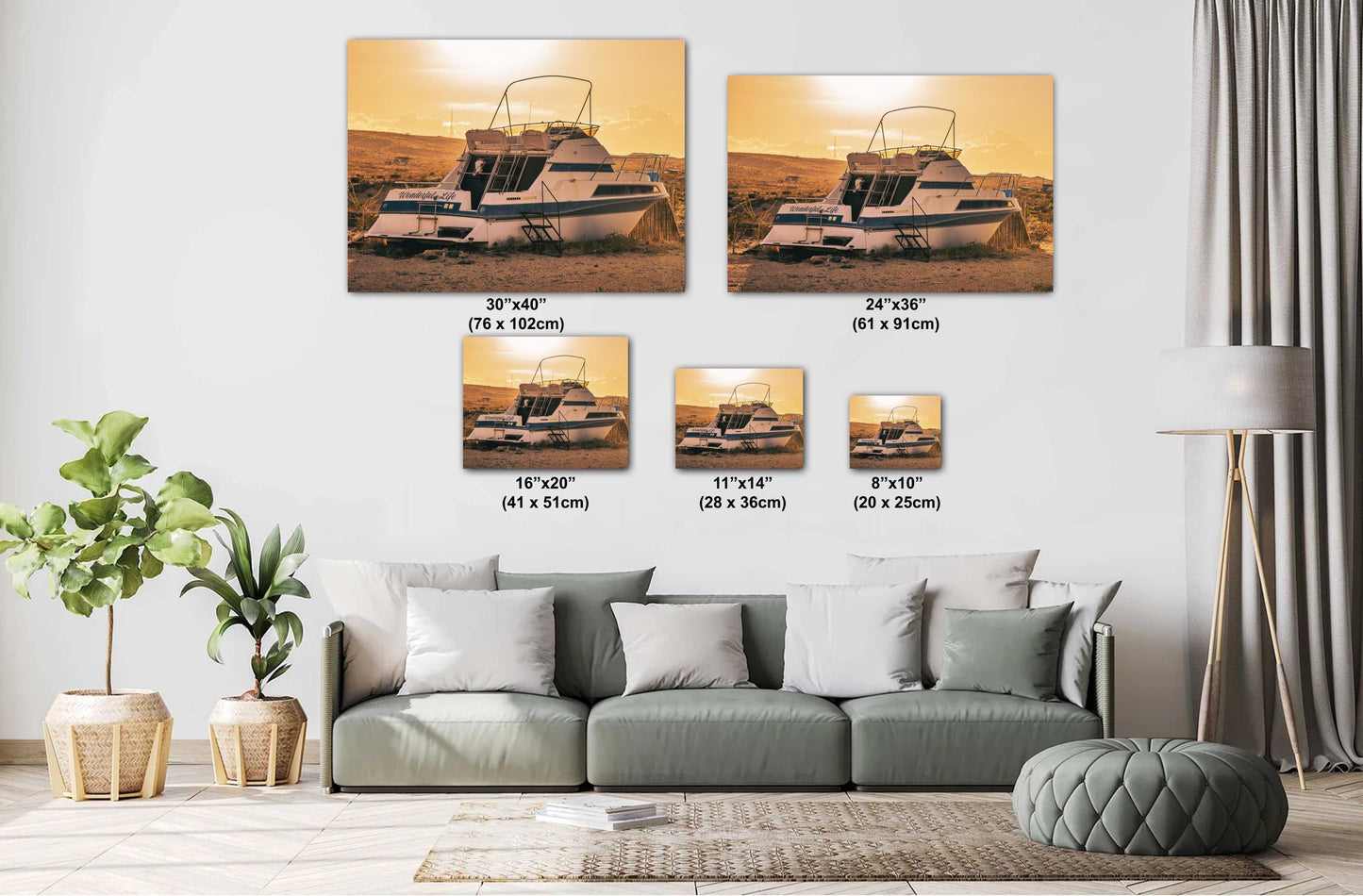 Big Bend Terlingua Texas Desert Boat Print - Wonderful Life Sunset Art, Fine Art Print on Premium Photo Paper & Canvas