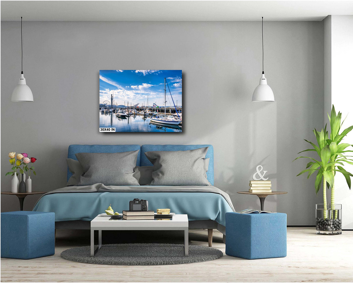 Seattle Waterfront Fine Art Print: Pier 66 Alaska Cruise Souvenir, Cityscape Photography, Wall Art Decor