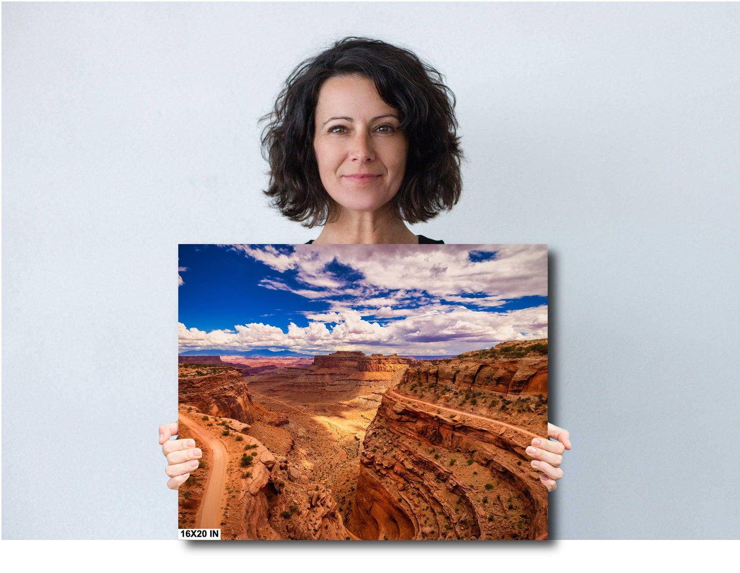 Canyonlands Shafer Trail Overlook: Desert Landscape Art Print - Utah National Park Canvas or Metal Decor