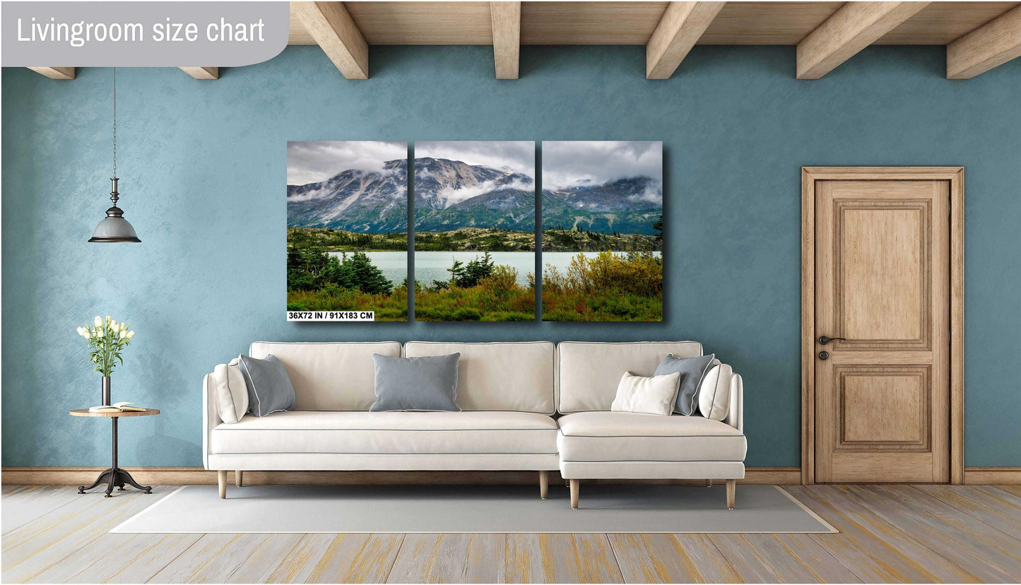 Bernard Lake Art Print - Fraser Alaska Landscape | White Pass & Yukon Railway Fine Art Decor for Your Home