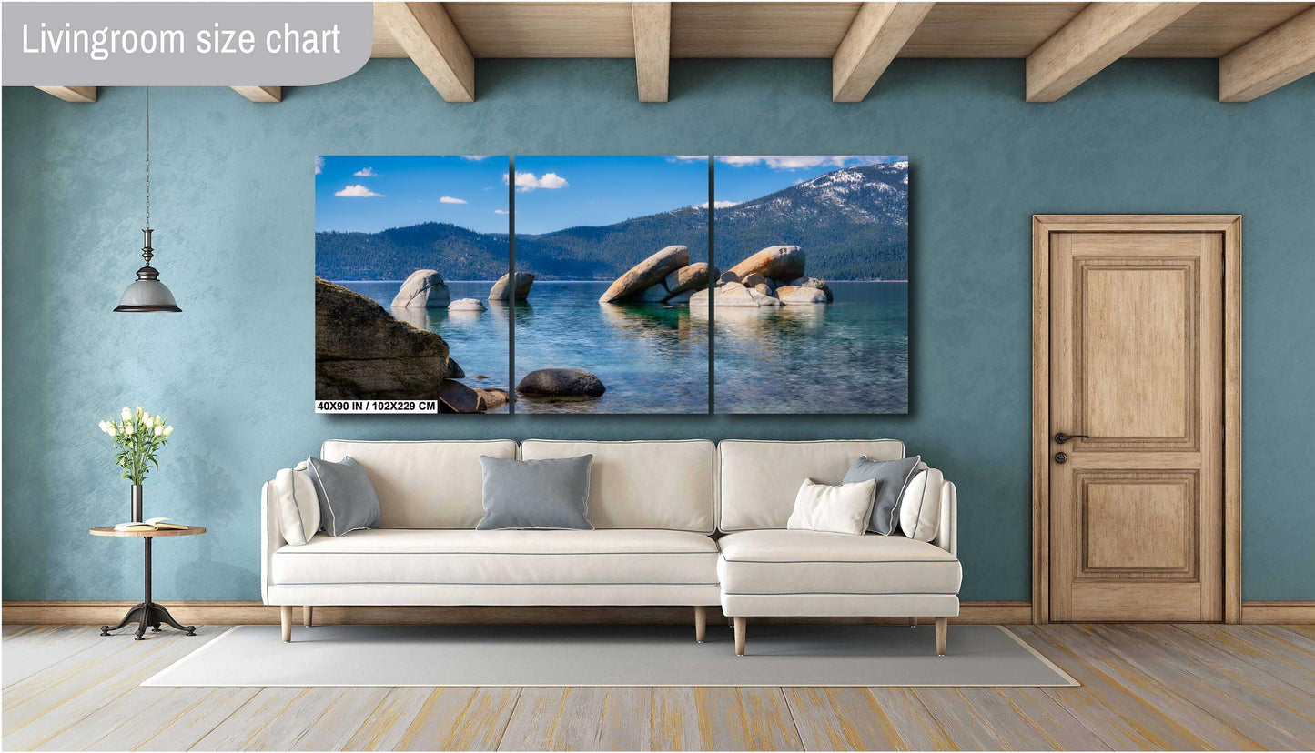Lake Tahoe Print - Photo of Sand Harbor State Park - Wall Art on Canvas, Acrylic, Metal & Photo Paper - Lake Tahoe Photography Decor