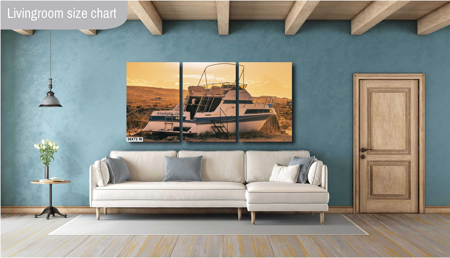 Big Bend Terlingua Texas Desert Boat Print - Wonderful Life Sunset Art, Fine Art Print on Premium Photo Paper & Canvas