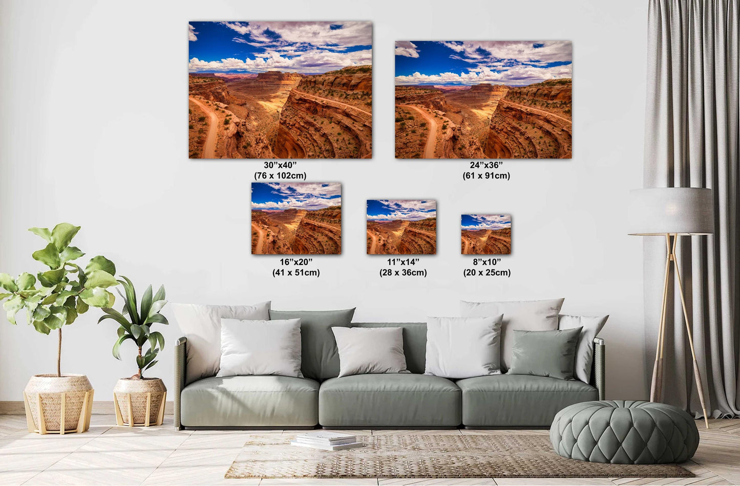 Canyonlands Shafer Trail Overlook: Desert Landscape Art Print - Utah National Park Canvas or Metal Decor
