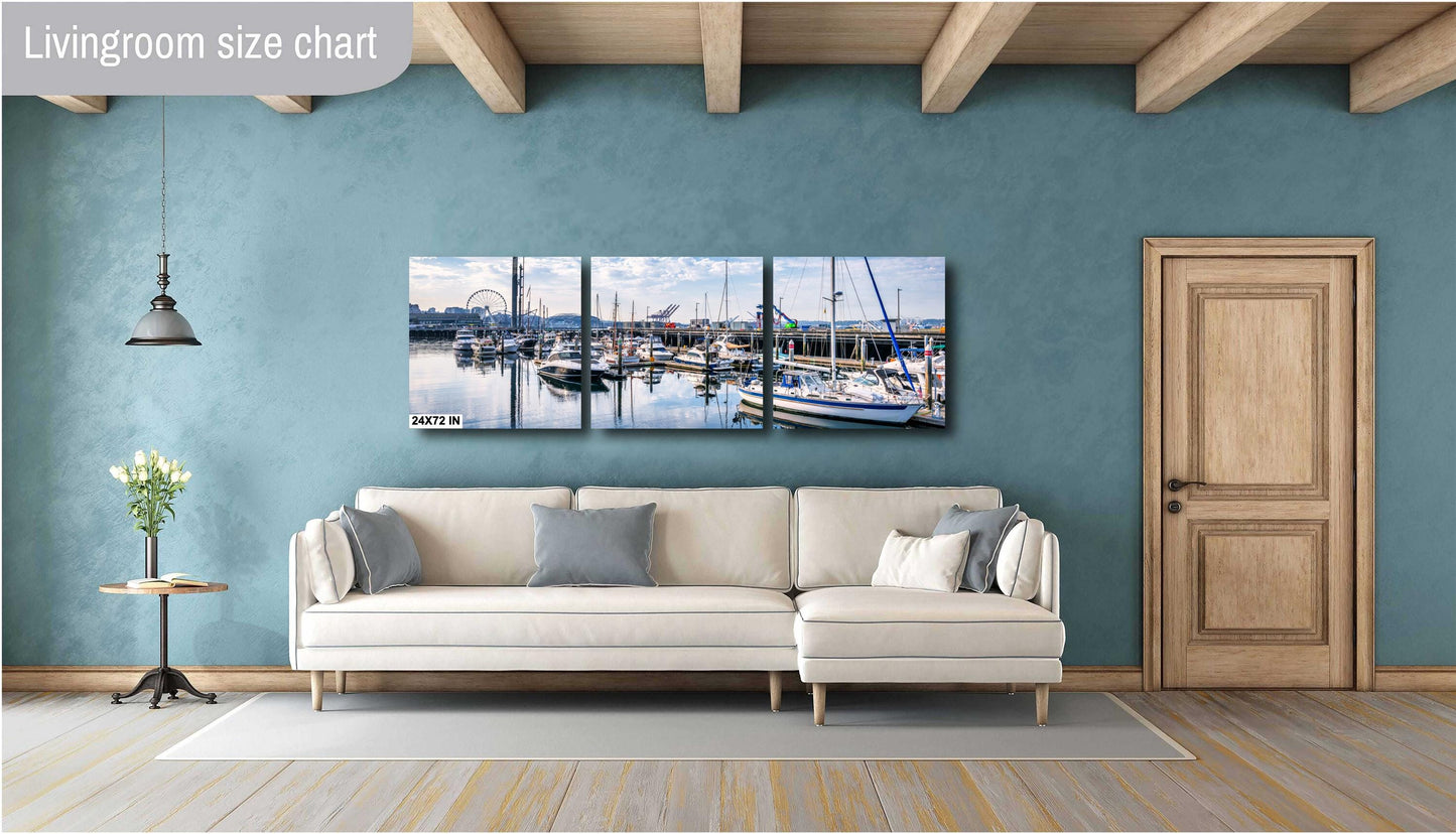 Seattle Waterfront Fine Art Print: Pier 66 Alaska Cruise Souvenir, Cityscape Photography, Wall Art Decor