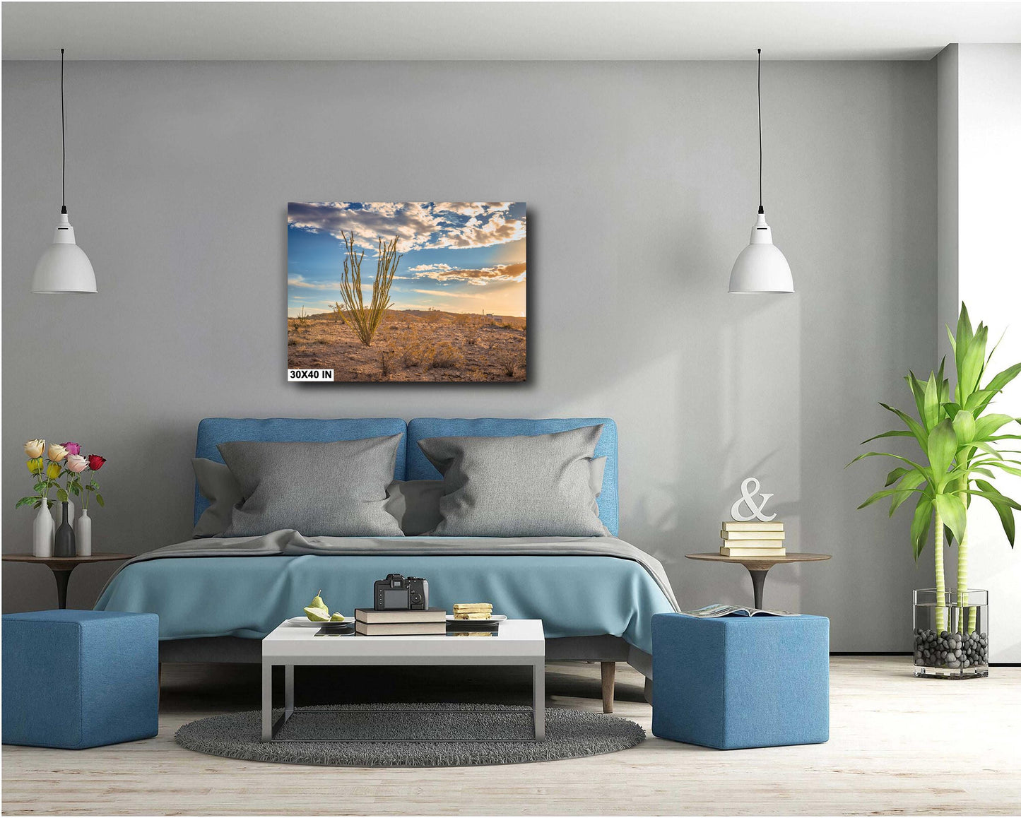 Big Bend Ocotillo Art Print - Terlingua Texas Desert Photography Wall Decor on Canvas, Wood, & Metal – Unique Home Decor