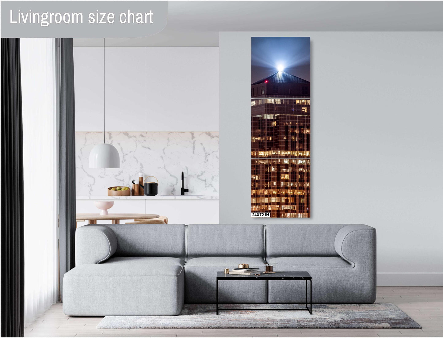 Houston Skyline at Night: Cityscape Print with Galleria, Downtown & Williams Tower Architecture