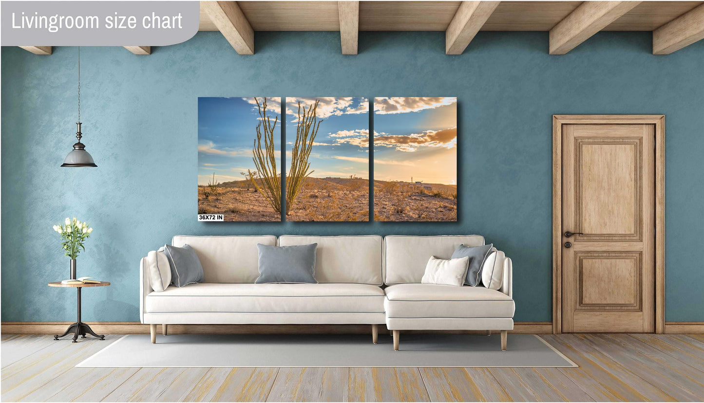 Big Bend Ocotillo Art Print - Terlingua Texas Desert Photography Wall Decor on Canvas, Wood, & Metal – Unique Home Decor