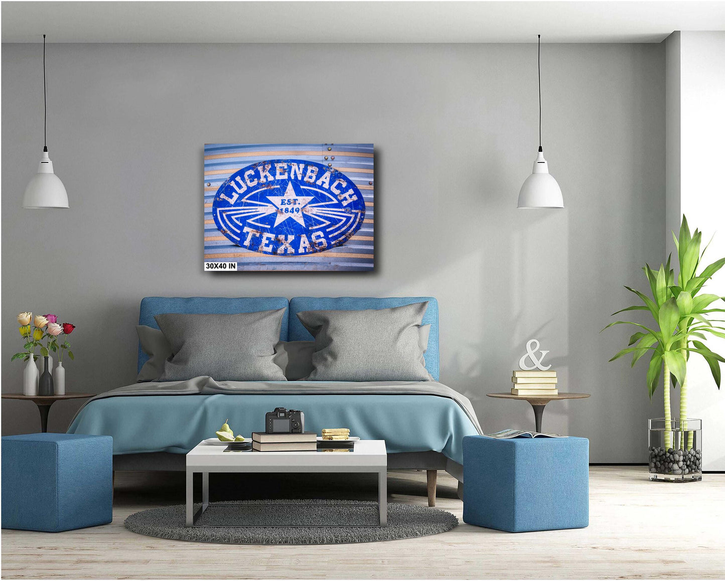 Luckenbach Texas Rustic Entrance Sign: Fine Art Print on Premium Photo Paper or Ready-to-Hang Canvas, Acrylic, or Metal