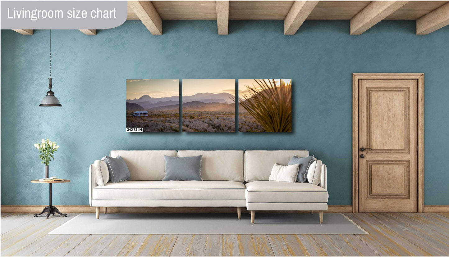Big Bend Terlingua Texas Desert Landscape Art Print - Photography Poster for Wall Decor on Photo Paper, Canvas, Acrylic, or Metal
