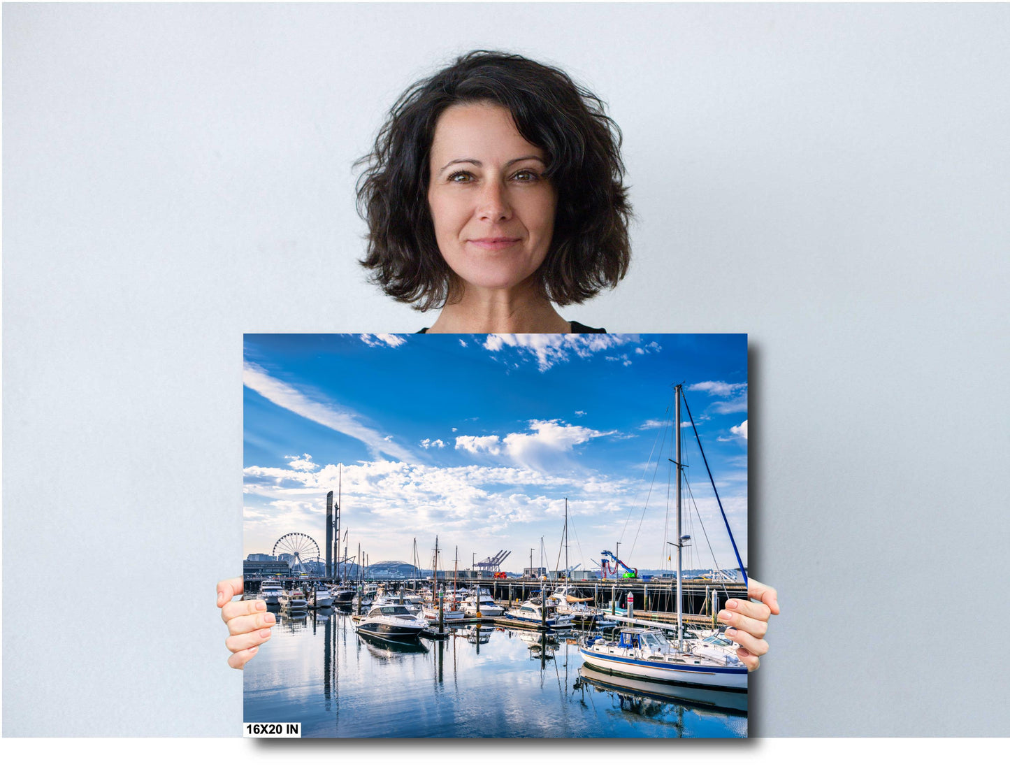 Seattle Waterfront Fine Art Print: Pier 66 Alaska Cruise Souvenir, Cityscape Photography, Wall Art Decor