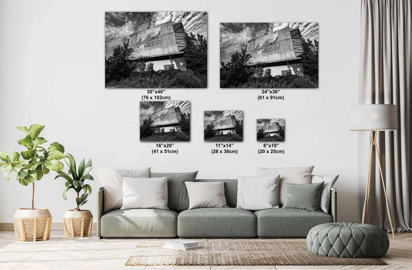 Redland Drive-In Theatre Print - Lufkin TX Historic US-59 Landmark Americana Wall Art Photography
