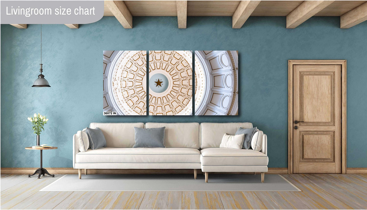 Texas State Capitol Fine Art Photography Print | Historical Rotunda Wall Art | Framed or Ready-to-Hang Canvas, Acrylic, Metal