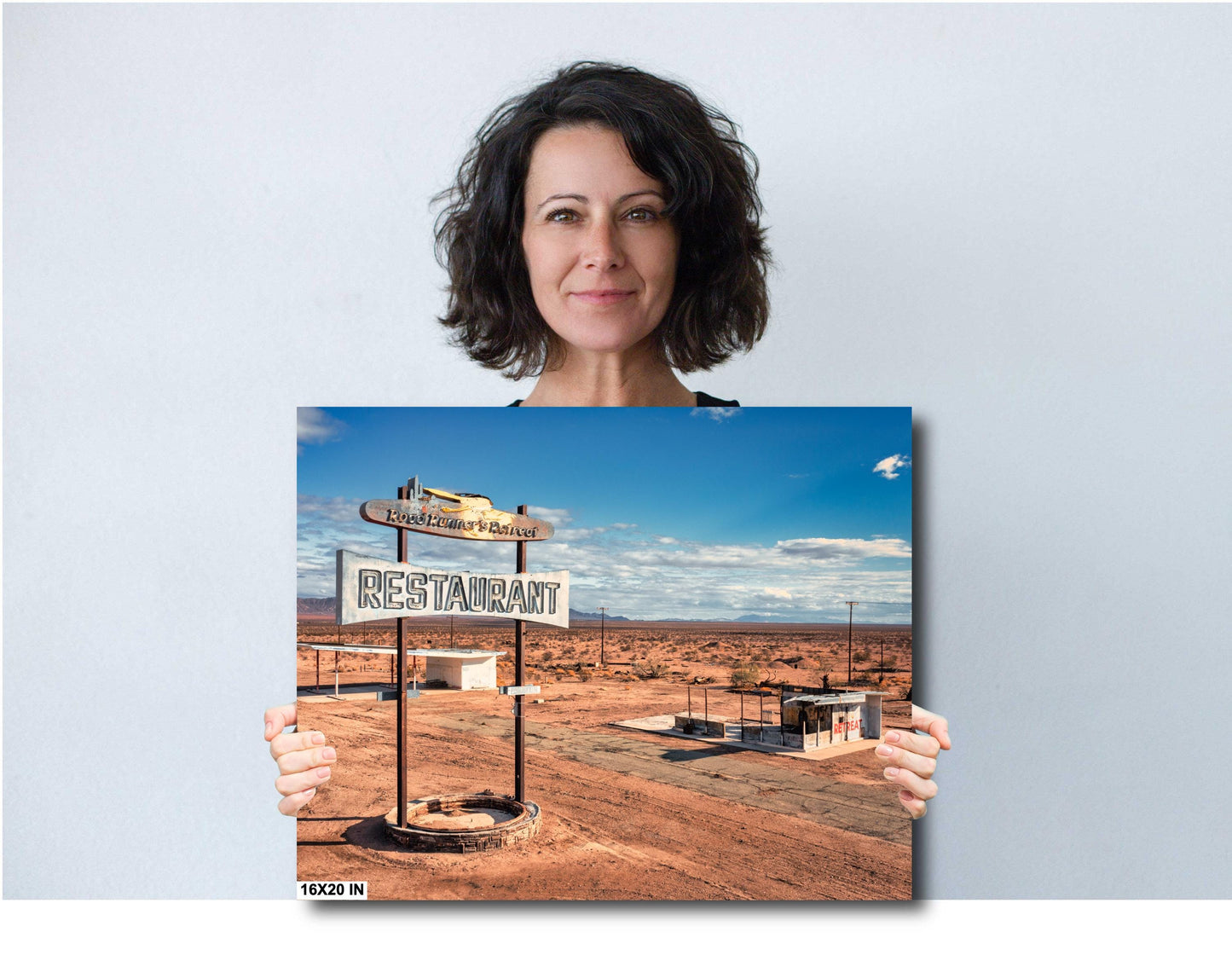Road Runners Retreat Art Print | Iconic Route 66 Desert Americana | Mojave Desert Fine Art on Photo Paper, Canvas, Acrylic & Metal