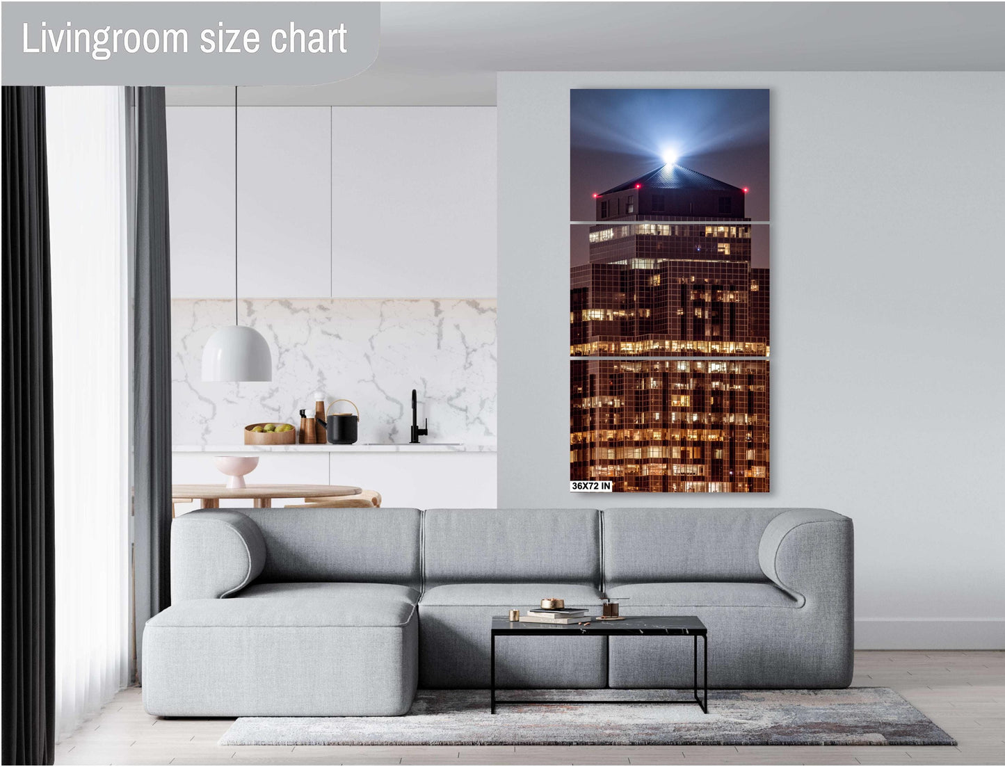 Houston Skyline at Night: Cityscape Print with Galleria, Downtown & Williams Tower Architecture