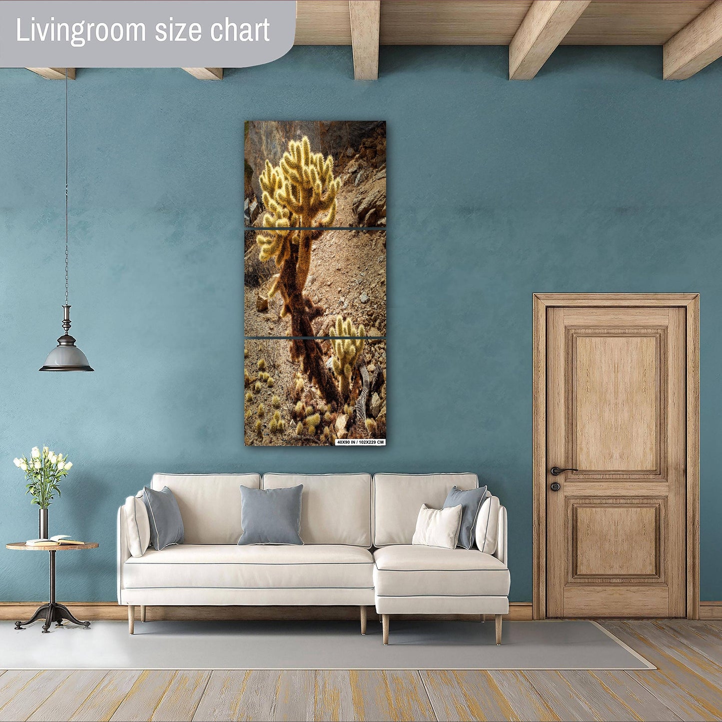 Cactus Print Wall Art - Teddy Bear Cholla Photo Poster - Arizona Nevada California Desert Cactus Decor on Paper, Canvas, Acrylic, or Metal
