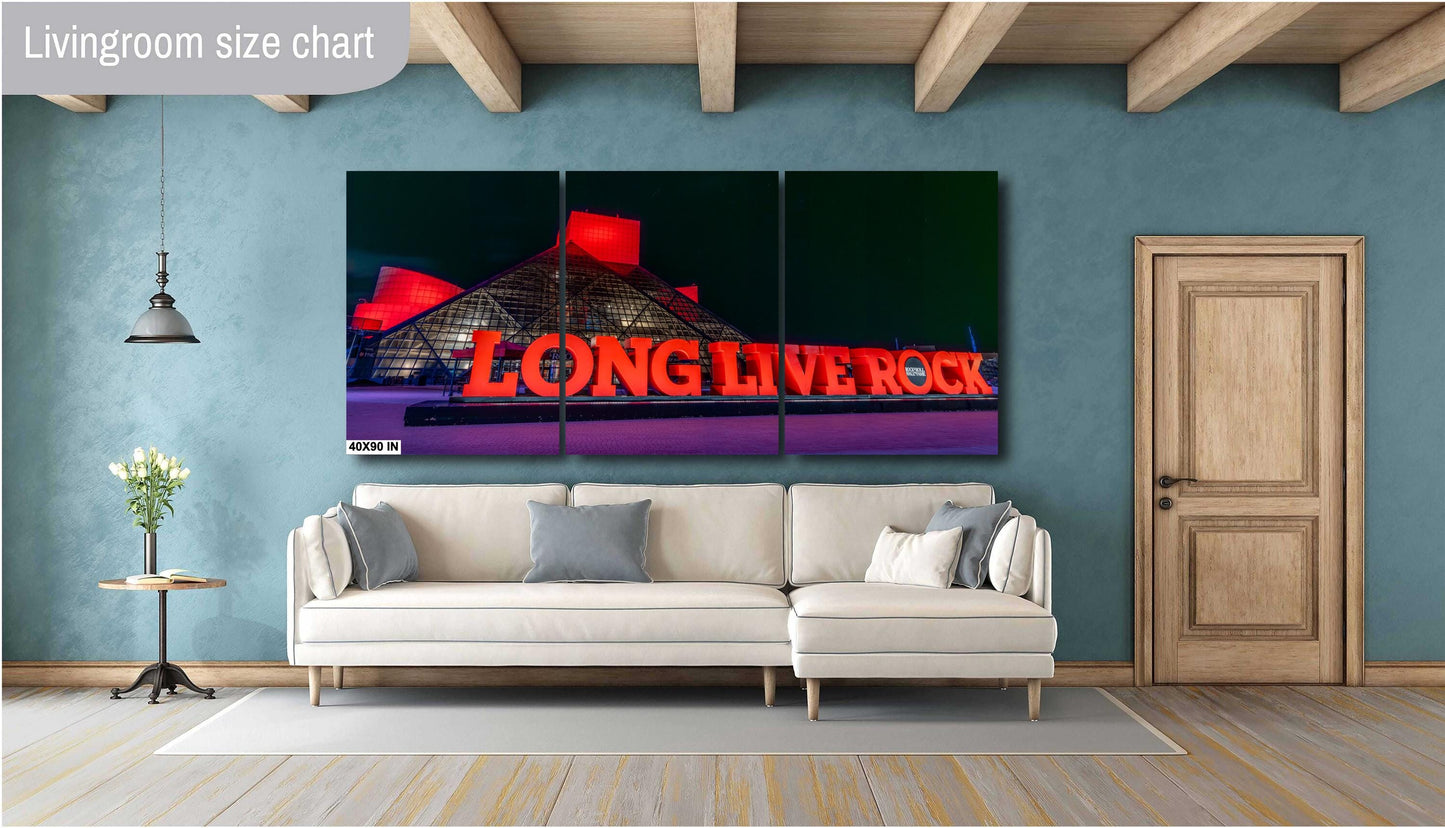 Rock and Roll Hall of Fame Cleveland | Night Photography on Premium Paper & Ready-to-Hang Canvas, Metal, Acrylic