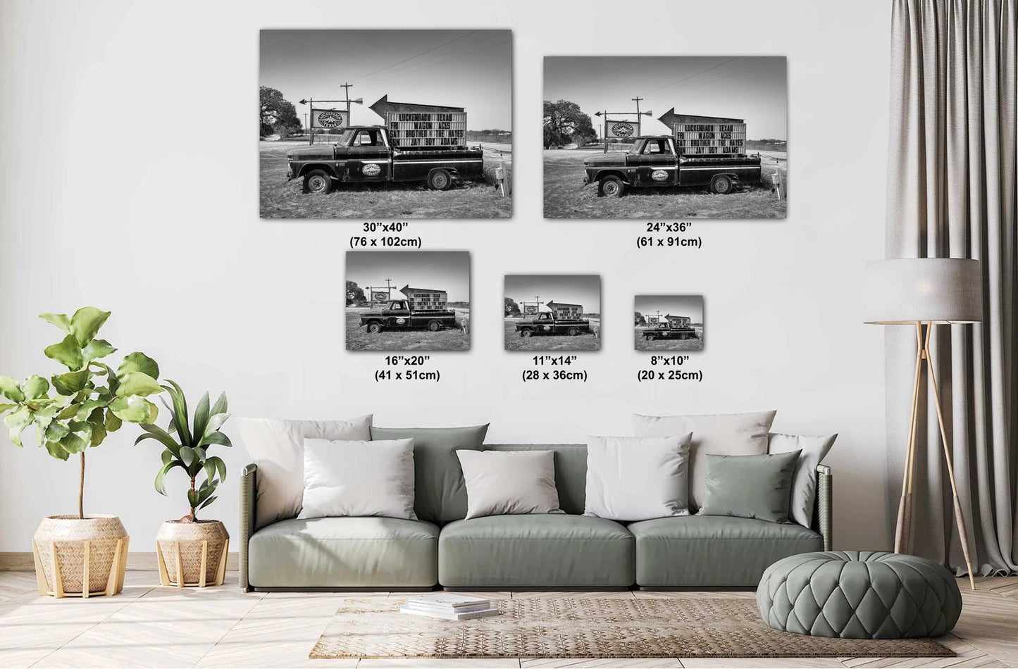 Luckenbach Texas Pickup and Sign Art Print - Outlaw Country Photography on Premium Paper, Canvas, Acrylic & Metal Options
