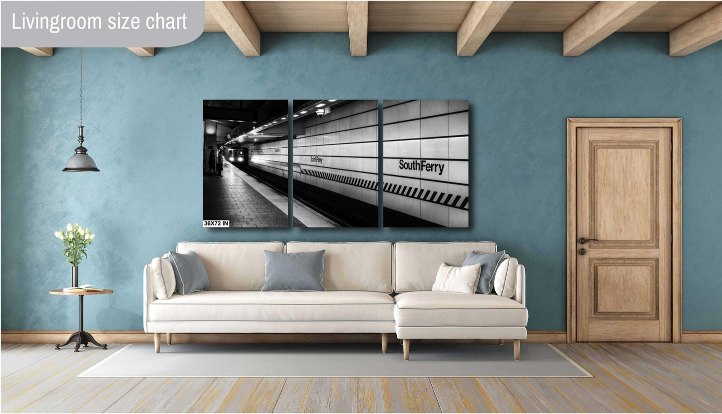 South Ferry NYC Subway Station Canvas Print: MTA Art, Manhattan, Staten Island Ferry & Battery Park Photo Decor