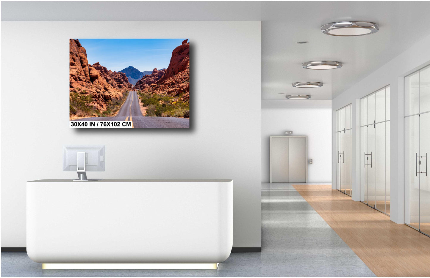 Valley of Fire Landscape Print: Vibrant Nevada Desert Scenery for Southwest Home Decor & Wall Art