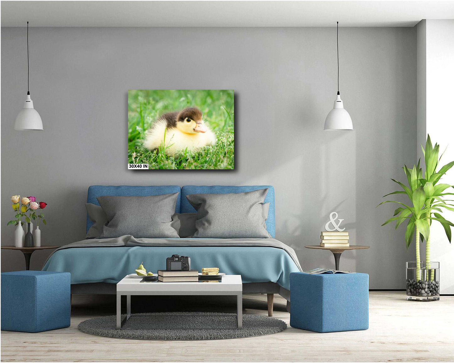 Nursery Wall Decor - Adorable Duckling Print: Nursery Farm Animal Wall Art for Modern Farmhouse Decor (Paper/Canvas/Acrylic/Metal)