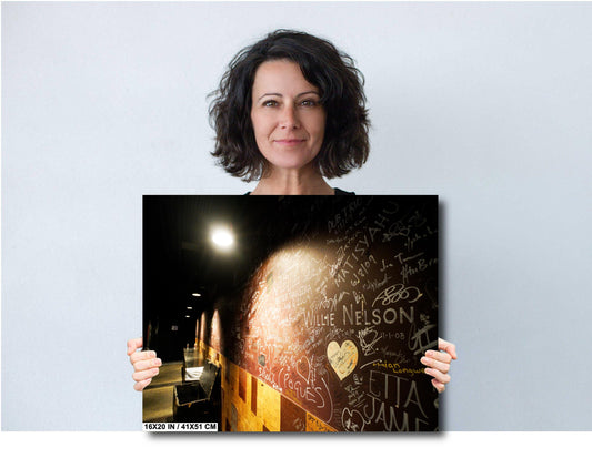 Music Wall Decor - Houston Concert Venue Print: Iconic Backstage Photography Art for Live Music Venue Wall Decor