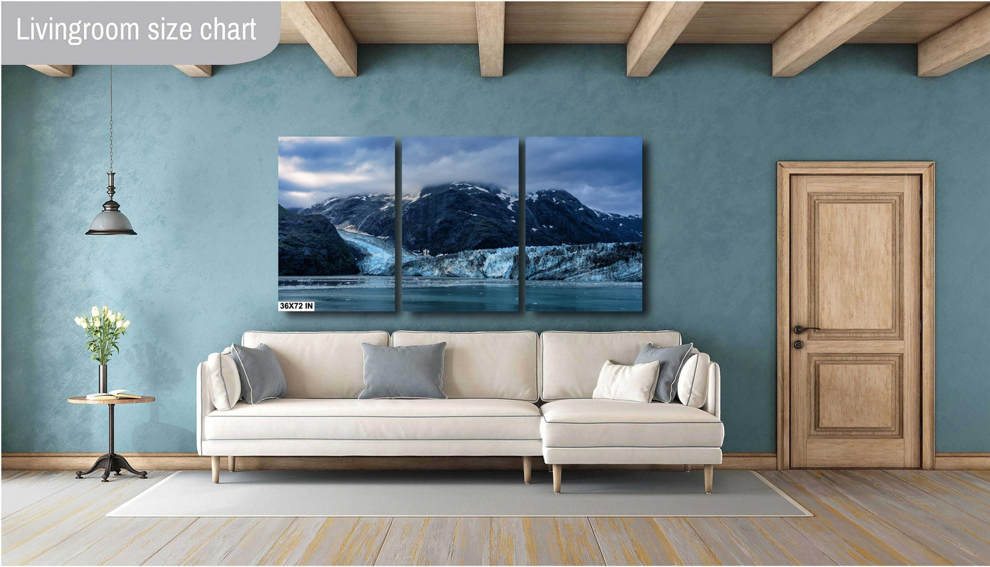 Alaska's Johns Hopkins Glacier Art Print: Stunning Cruise Photography for Home Decor - Glacier Bay National Park Decor