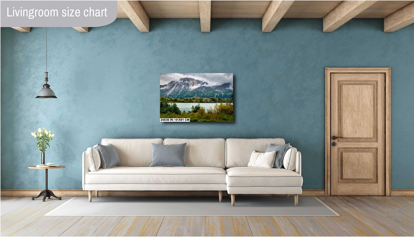 Bernard Lake Art Print - Fraser Alaska Landscape | White Pass & Yukon Railway Fine Art Decor for Your Home