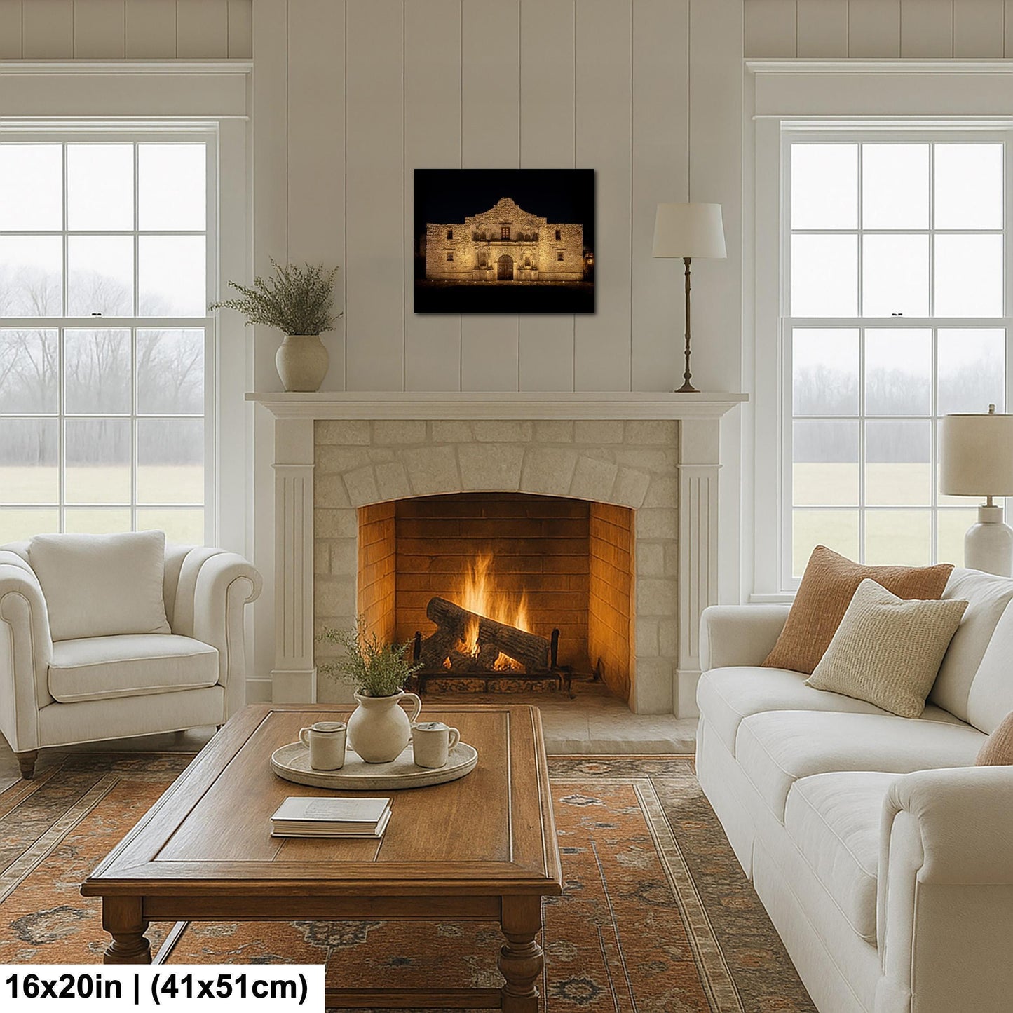 San Antonio Alamo Print - Texas Wall Art | Historic Photo Decor Large Wall Decor