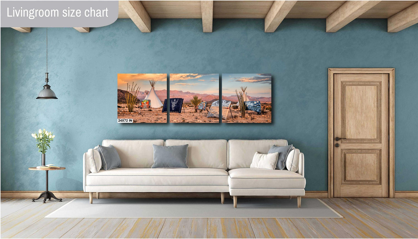 Terlingua Texas Tipi Wall Art | Desert Landscape Photography Print on Canvas, Paper, Acrylic & Metal