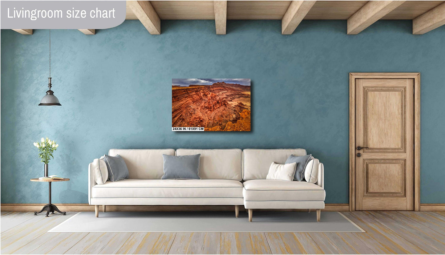 Moab Chicken Corners Trail Landscape Print - Utah Desert Photography Wall Art in Premium Photo Paper, Canvas, Acrylic & Metal