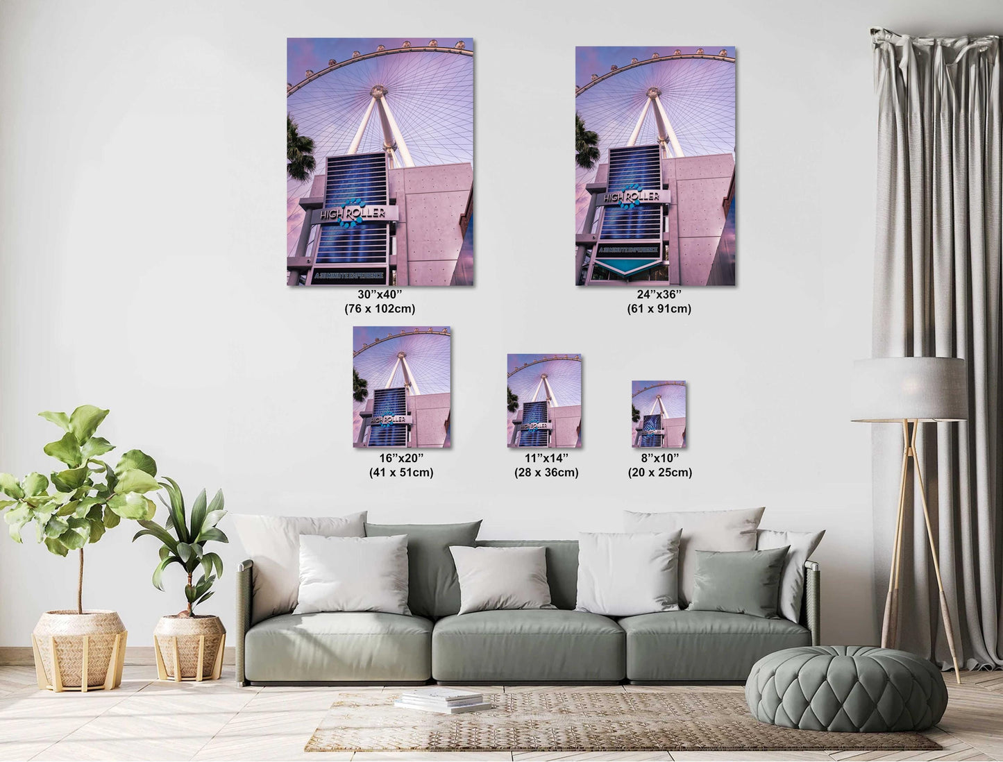 Las Vegas High Roller Photography Art Print - Nevada Wall Decor on Premium Photo Paper, Canvas or Metal, Unique Gift for Home or Office