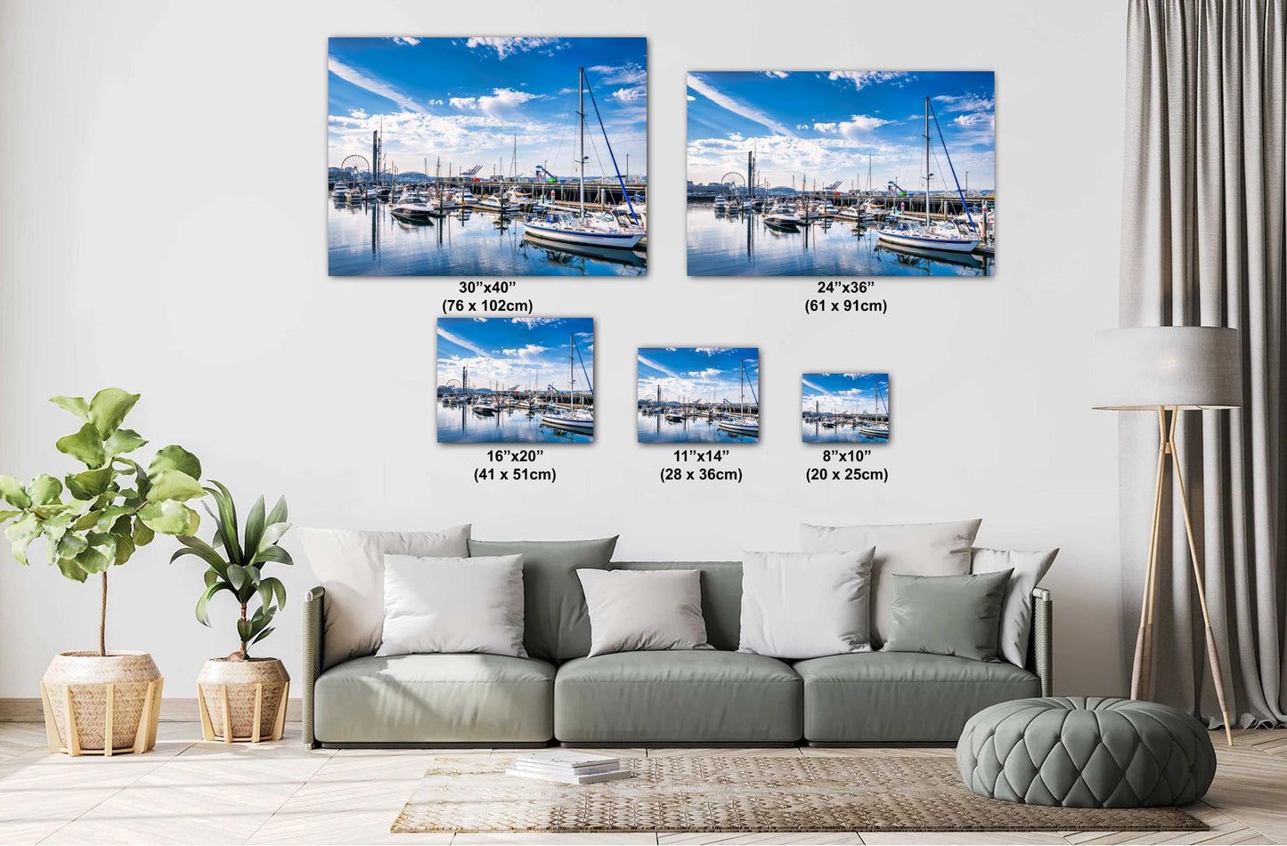 Seattle Waterfront Fine Art Print: Pier 66 Alaska Cruise Souvenir, Cityscape Photography, Wall Art Decor