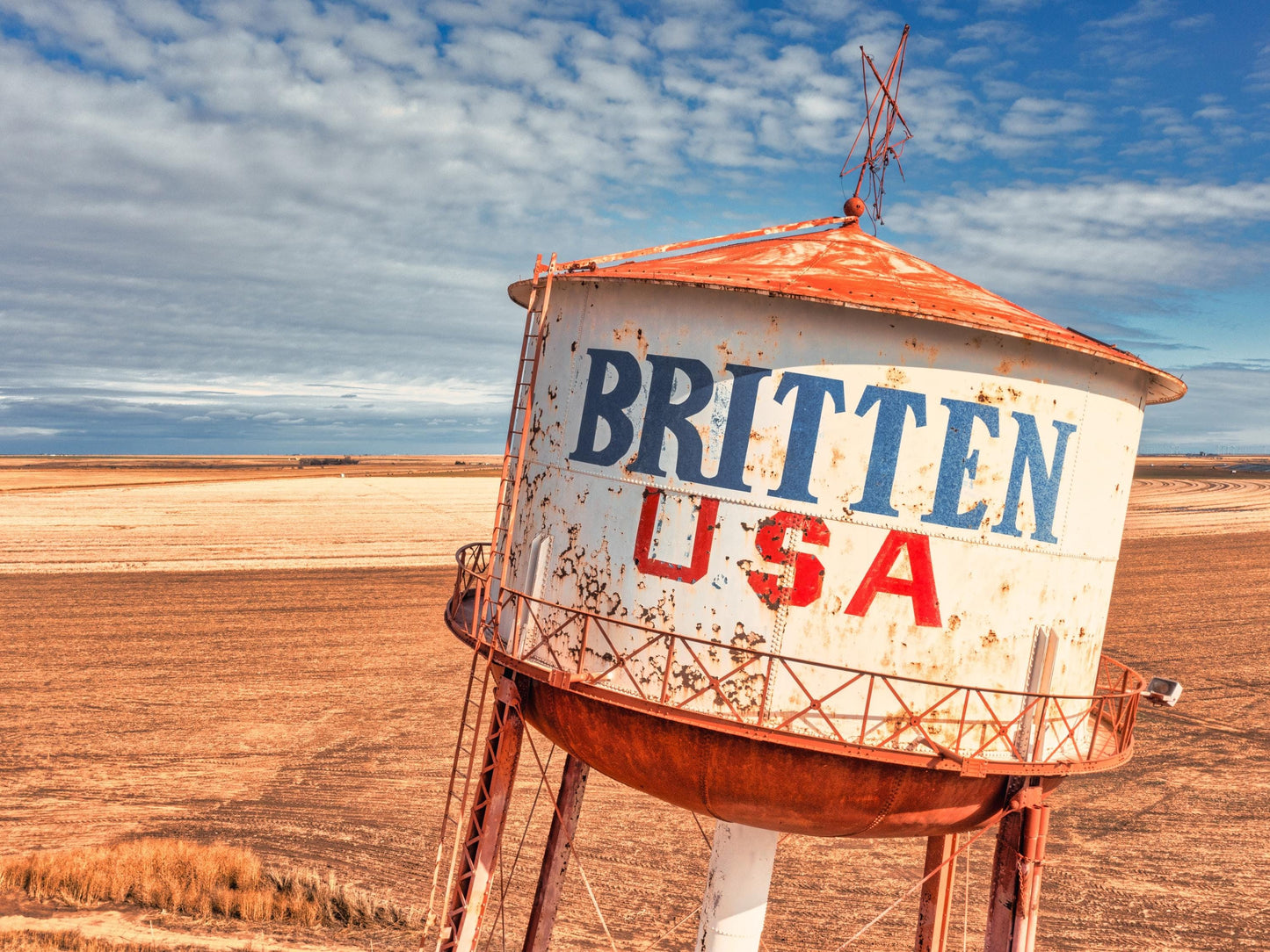 Texas Route 66 Water Tower Print | Groom Skyline Americana Wall Art on Premium Photo Paper or Canvas