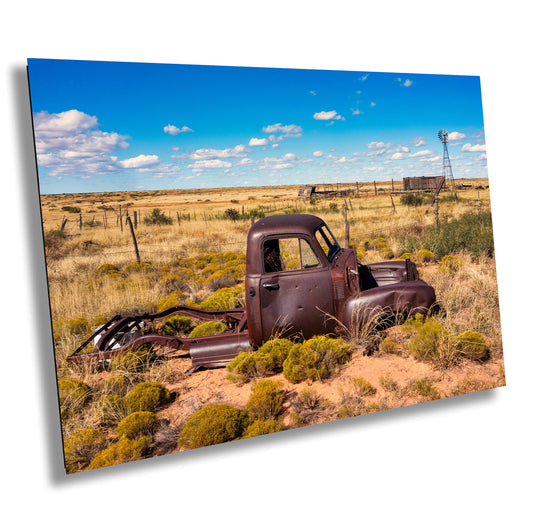 1948 Chevy Pickup Photography Print: Route 66 New Mexico Decor for Garage, Man Cave & Home Spaces