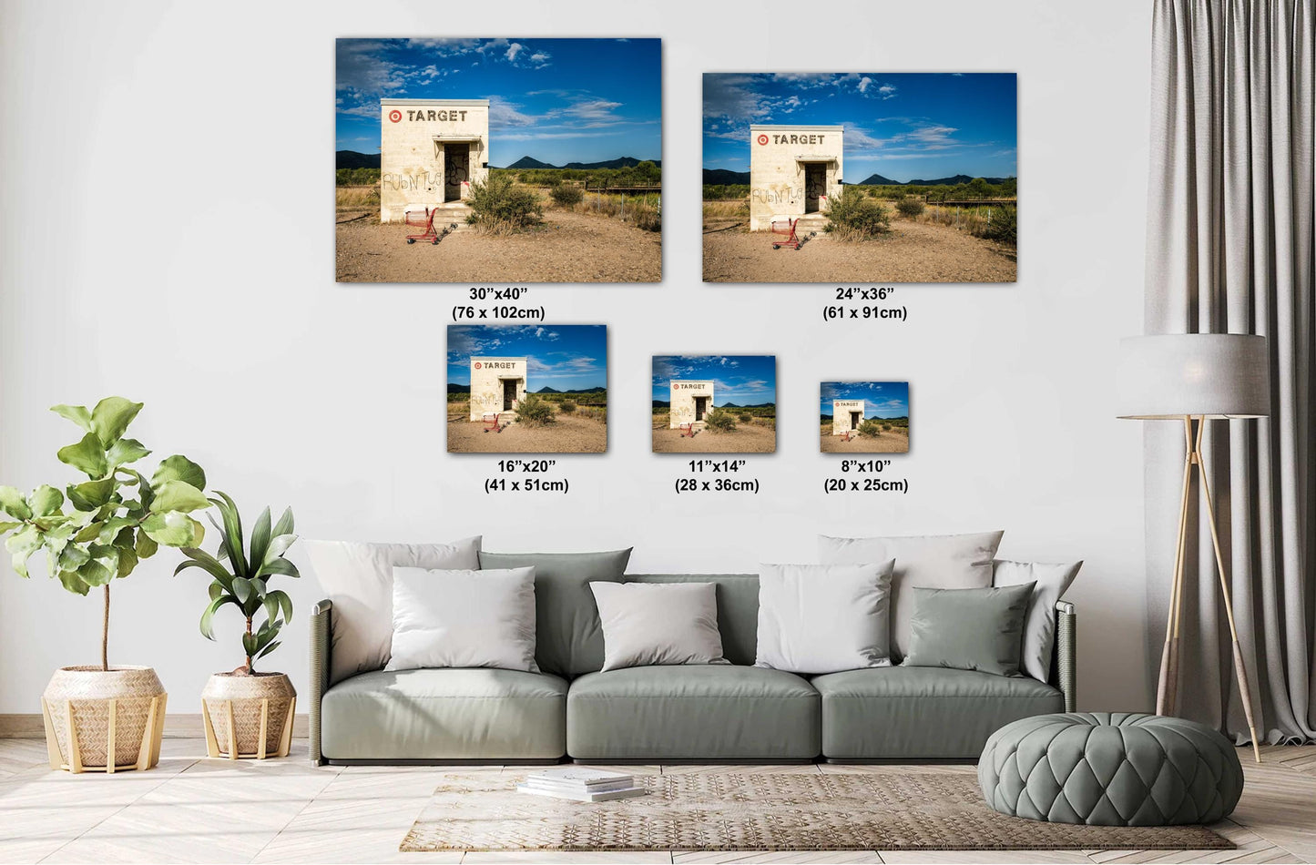 Quirky West Texas Roadside Art Print: Target Store Installation Photography, Marfa Fashion Store Parody Decor, Unique Wall Art