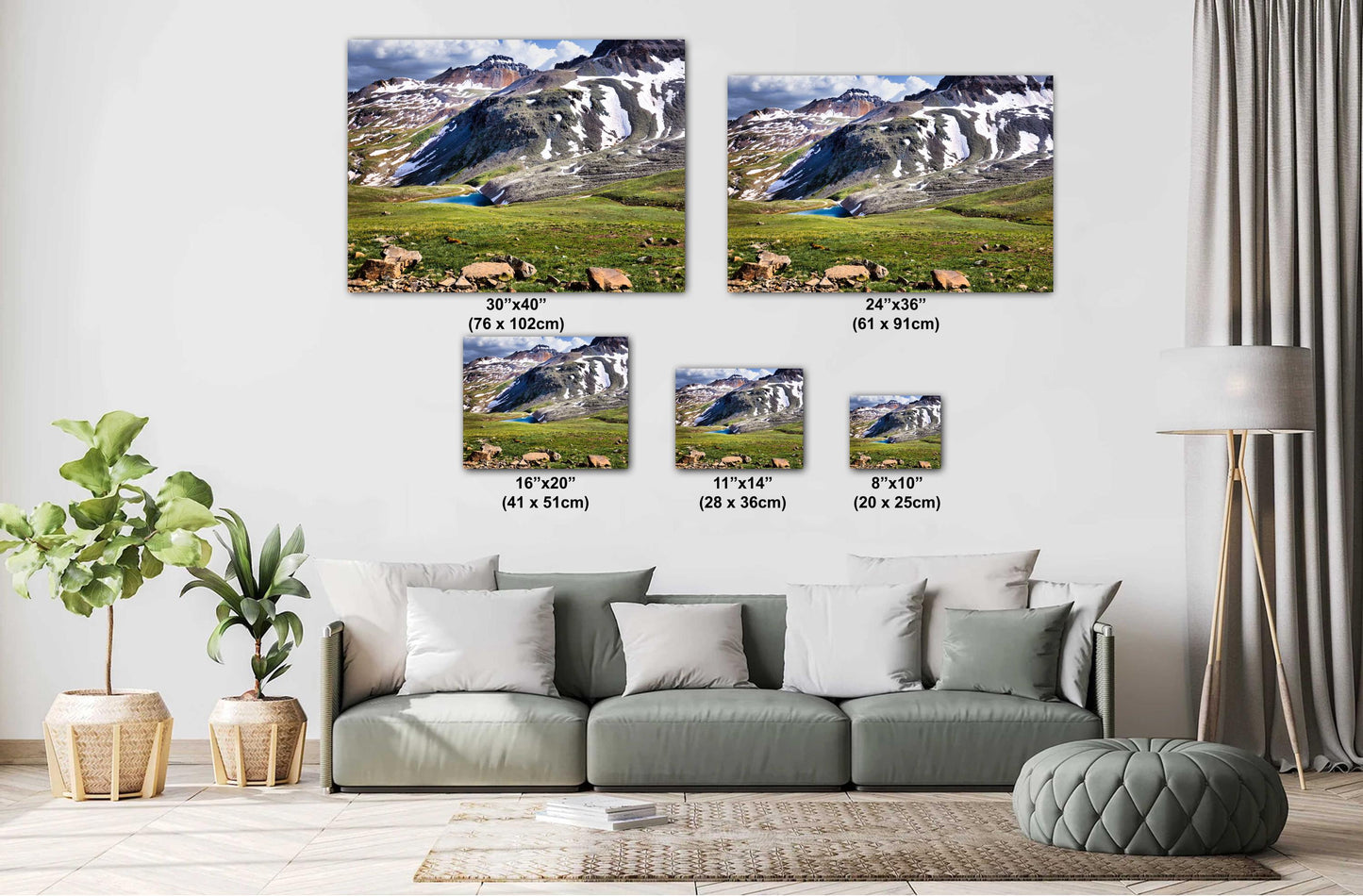 Rocky Mountain Photography Print: Yankee Boy Basin Trail View - Stunning Silverton/Ouray Alpine Loop Art for Home Decor